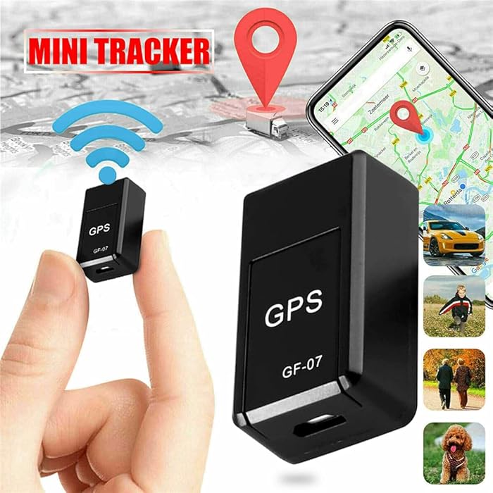 GF-07 Mini GPS Tracker, Magnetic Mini GPS Real Time Long Standby Tracking Device for Vehicle Car Person Dog Pet(Size:About 42 * 25 * 20mm)