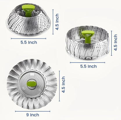 Adium Steam Basket, Safe Steam Rack Rustproof for Household for Dessert(Large) Brand: ADIUM