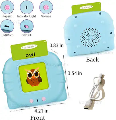 Preschool Learning Toys Early Educational Intelligent Electric Kids Language Card Reader 224